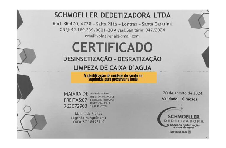 Certificados vencidos em postos de saúde: um alerta ignorado pelo poder público